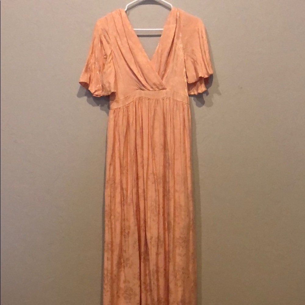 Peach Maxi dress